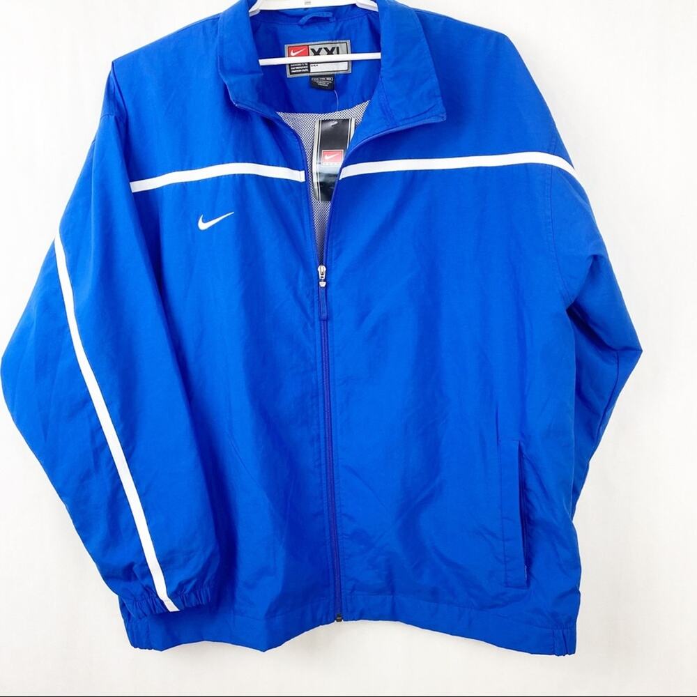 NWT Nike Championship Jacket Men's XXL Zip Pockets Blue